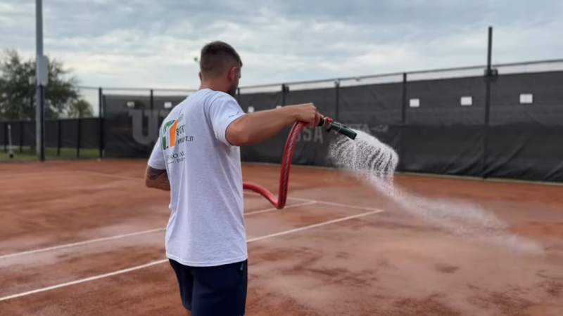 Clay Tennis Court Daily Maintenance